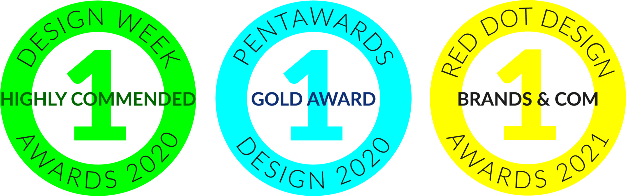 awards design award 2020 week pentaward gold highly commended red dot 2021 brands communication