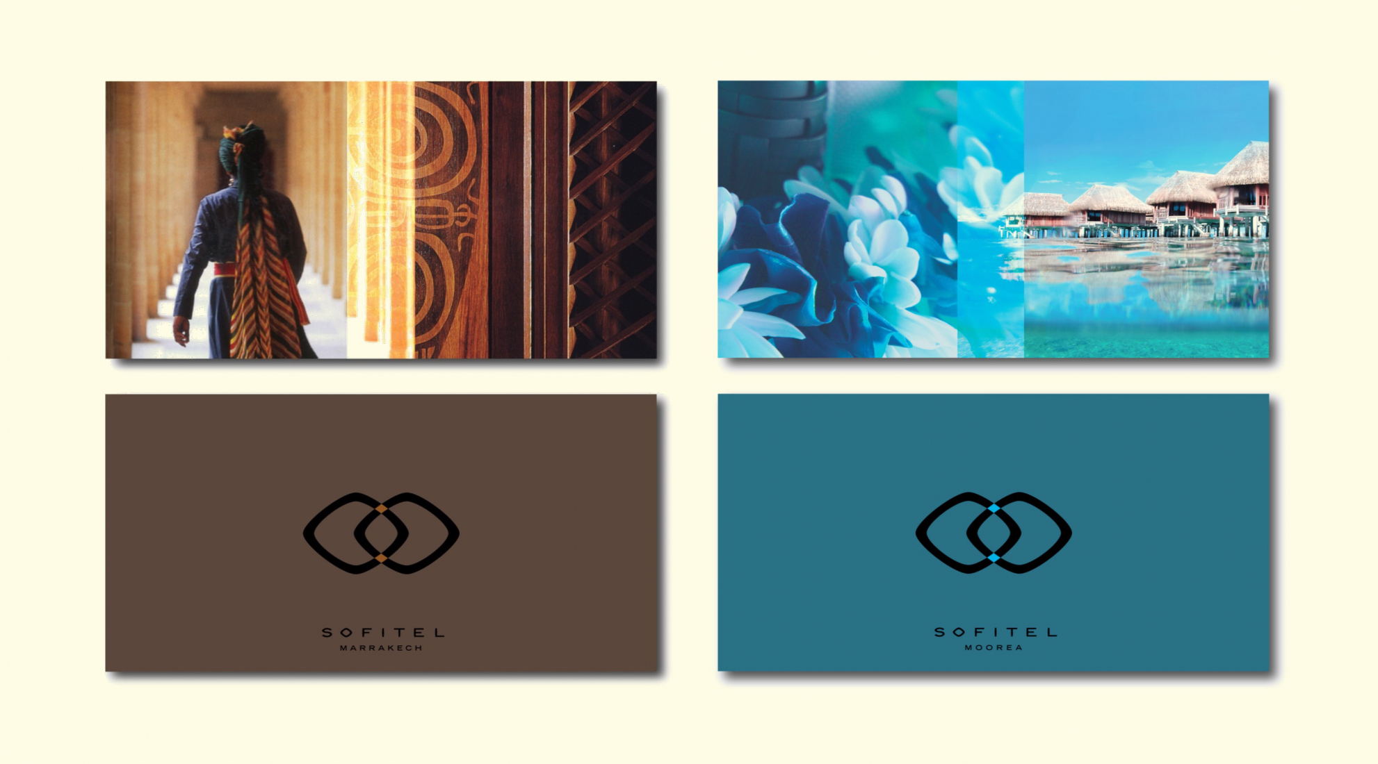 sofitel logo business card colors destination marrakech moorea blue island africa brown orange