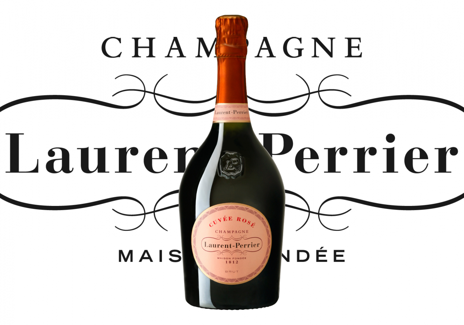 laurent perrier bottle logo mutation lp rosee champagne